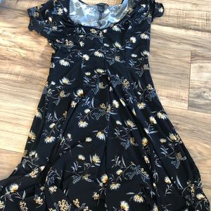Black floral dress from Forever 21